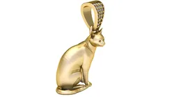 3D Printable Sitting Cat Pendant 3D Print Model in Pendants 602236