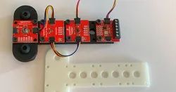 A 8020 series 10 mount for Sparkfun Qwiic modules using m3 screws