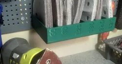 Biltema pegboard Ryobi sander pad holder