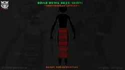Bomb Devil Reze Skirts - Chainsawman Anime Cosplay 3D Print Model in Toys 602286