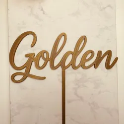 CAKE TOPPER GOLDEN