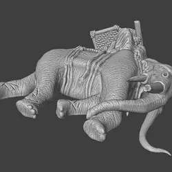 Fallen War Elephant STL