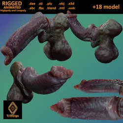 Fantasy Dorg Demon Dog Penis Rigged