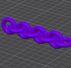 Flexy Articulated Flexy Chain (Print-in-Place) - Ring type links