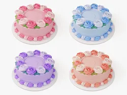 Flower Cake Set