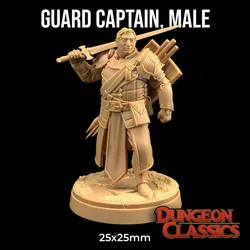 Guard Captain - Male | PRESUPPORTED | Dungeon Classics