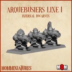 Infernal Dwarves Arquebusiers Line 1 (Infernal Dwarves)