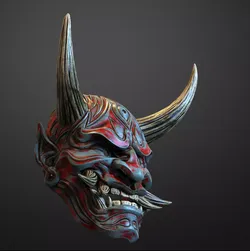 Japanese Hannya Mask Oni Demon Mask Samurai Mask