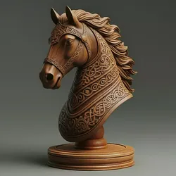 Medieval Viking Knight Chess Piece