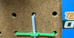 Pegboard Hook Keeper and Pegboard Hook