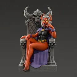 Raven Daemon Queen Figurine for 3d print 3D Print Model in Monsters & Creatures 602703