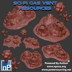 Sci-Fi Gas Vent Resources
