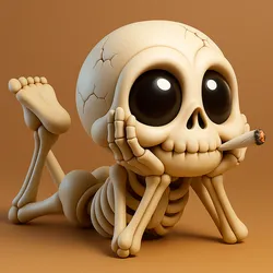 Skeleton Taking Break