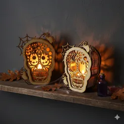 Skull-Candle-Holder