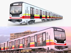 Sofia metro train