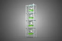 STACK VERTICAL GARDEN TOWER FRAME ROTARY HYDROPONIC PLANT FARM
