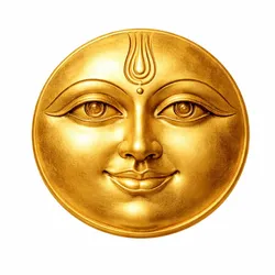 Sun face locket