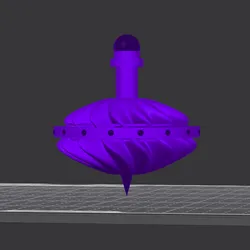 Trompo Aurora Halo - Premium 3D Spinning Top with Spinning Ring and "Gems".