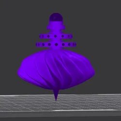 Trompo Supernova Twin Rings - Premium 3D Spinning Top with Double Halo Spinner