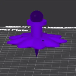 Trompo UFO Scallop - Flying Saucer Style 3D Spinning Top with Wavy Edge