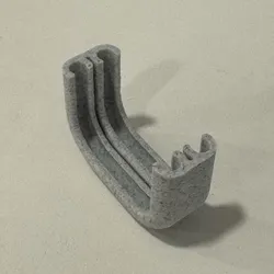 U-Shaped Holder for 2× 4 mm Tubes – 180° Bend