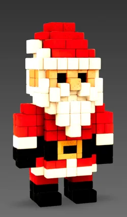 Voxel Santa Claus