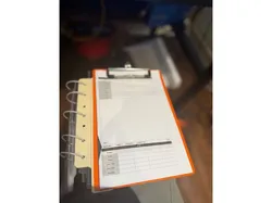7-Ring Binder Edge for 6x9 Clipboard