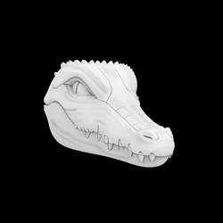 Anthro Crocodile Miniature 3D Print Model 3D Print Model in Animals 605646