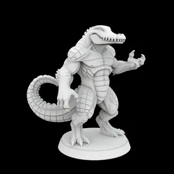 Anthro Crocodile Miniature 3D Print Model 3D Print Model in Monsters & Creatures 605683