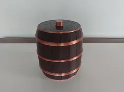 Barril elegante & universal con tapa - Modelo de impresión 3D gratuito