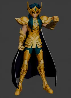Camus de Acuario - Saint Seiya 3D Print Model in Memorabilia 606192