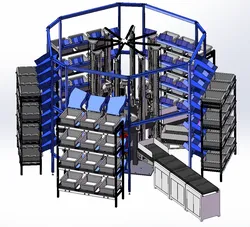 Circular multi-layer rotating multifunctional equipment
