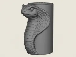 Cobra Snake Head Vase 3D Print Model in Decor 605618