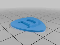 D Guitar Pick
