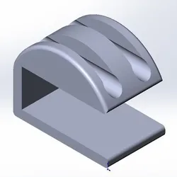 Desk Cable Clip – Dual Slot – 5 mm Cables (3D Print Pack)