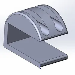 Desk Cable Clip – Dual Slot – 8 mm Cables (3D Print Pack)