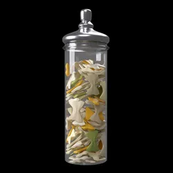 Pasta jar with pasta