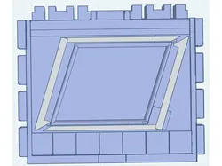 Playmobil STAR TOURS Lobby Wall Blank 2012 vintage