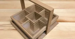 Pop up square basket