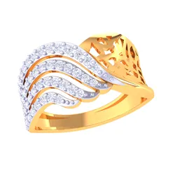 Printable 3D jewelry model of Lady diamond ring