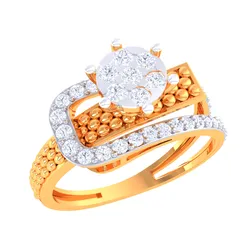 Printable 3D jewelry model of Lady diamond ring