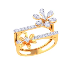 Printable 3D jewelry model of Lady diamond ring