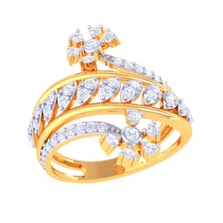 Printable 3D jewelry model of Lady diamond ring