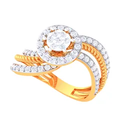 Printable 3D jewelry model of Lady diamond ring