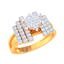 Printable 3D jewelry model of Lady diamond ring