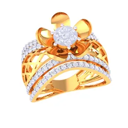Printable 3D jewelry model of Lady diamond ring
