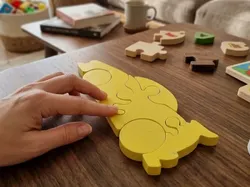 Puzle 3D Coche estilo Montessori - Modelo de impresión 3D gratuito