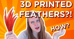 Realistic 3D Printed Feathers