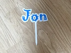 Topper de Cumpleaños “Jon” - Modelo de impresión 3D gratuito