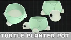 Turtle Planter Pot Cute Animal Container